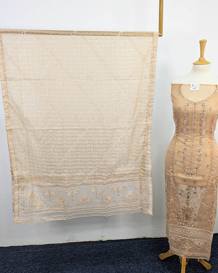 Embroidered Masoori Khadi Net 3PC Suit – Apka Libas