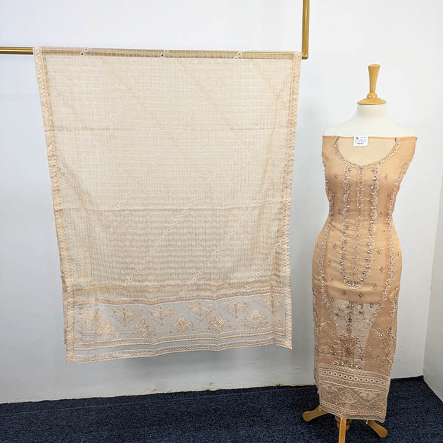 Embroidered Masoori Khadi Net 3PC Suit – Apka Libas