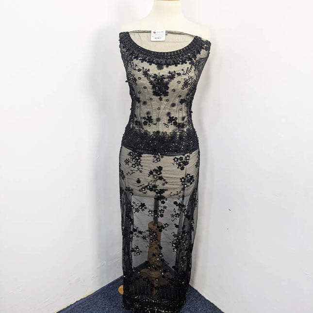 Exclusive Embroidered Organza Net Semi Stitched 3PC