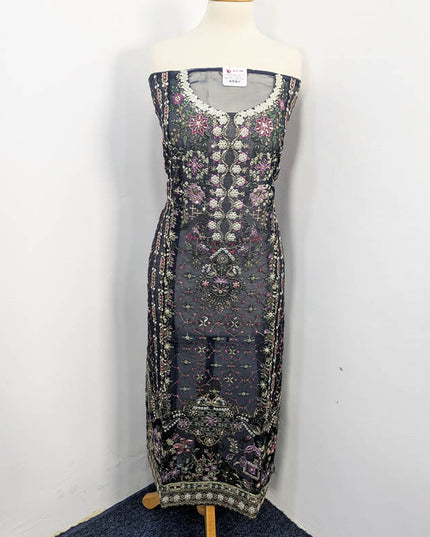 Exclusive Embroidered Organza Net Semi Stitched 3PC