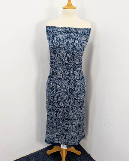 Handmade Shadow Work Chiffon  2PC Unstitched