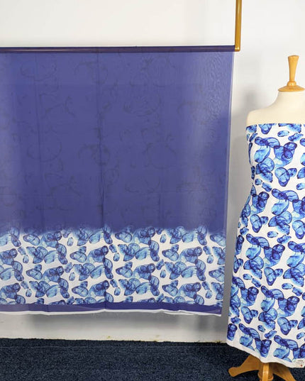 Digital Printed Shamoze Silk 3PC Unstitched