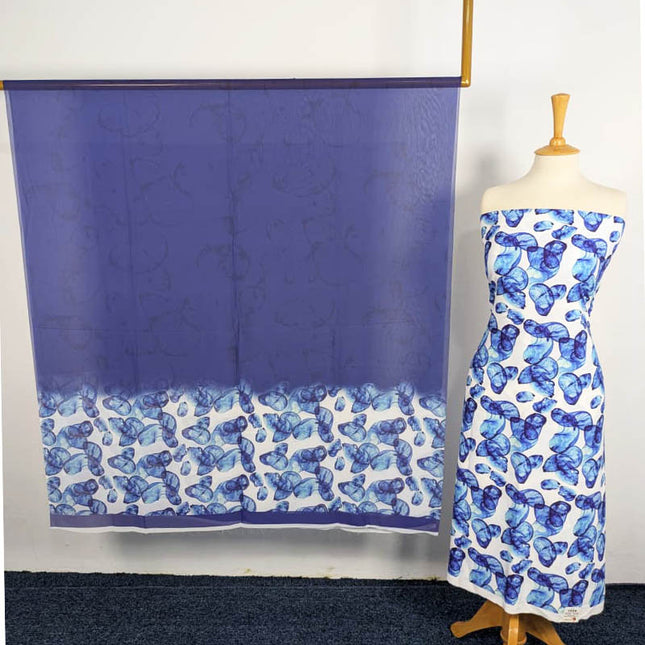 Digital Printed Shamoze Silk 3PC Unstitched