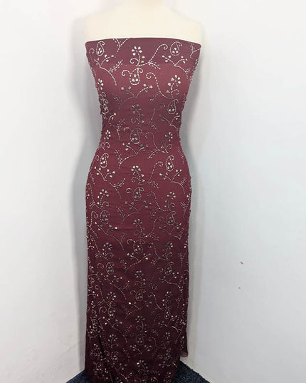 Handmade Mukesh Work Soft Chiffon 2pc Unstitched