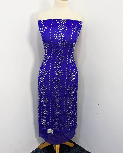 Handmade Mukesh Work Soft Chiffon 2pc Unstitched