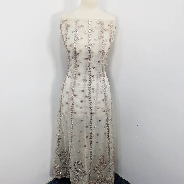 Handmade Gotta Work Frock  2pc Semi Stitched