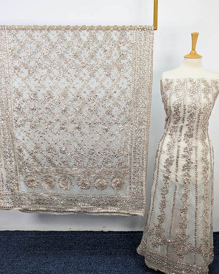 Handmade Gotta Work Frock  2pc Semi Stitched
