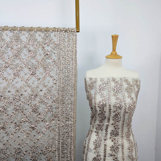 Handmade Gotta Work Frock  2pc Semi Stitched