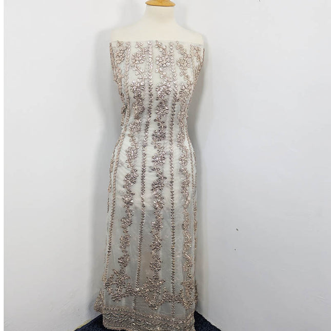 Handmade Gotta Work Frock  2pc Semi Stitched