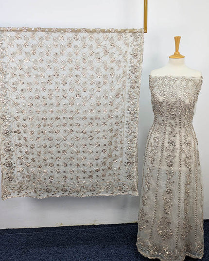 Handmade Gotta Work Frock  2pc Semi Stitched