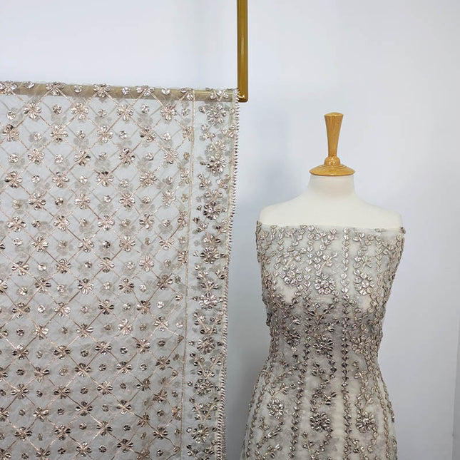 Handmade Gotta Work Frock  2pc Semi Stitched