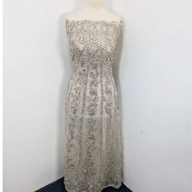 Handmade Gotta Work Frock  2pc Semi Stitched