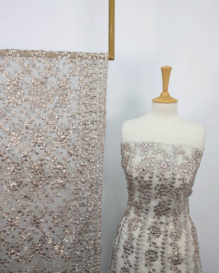 Handmade Dyeable Gotta Work Frock  2pc Semi Stitched