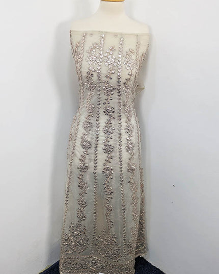 Handmade Dyeable Gotta Work Frock  2pc Semi Stitched