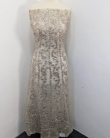 Handmade Dyeable Gotta Work Frock  2pc Semi Stitched