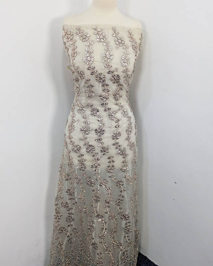 Handmade Dyeable Gotta Work Frock  2pc Semi Stitched