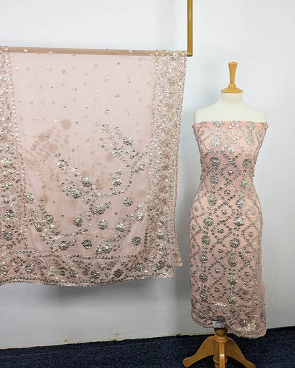 Organza Gotta Work Frock 2PC Unstitched