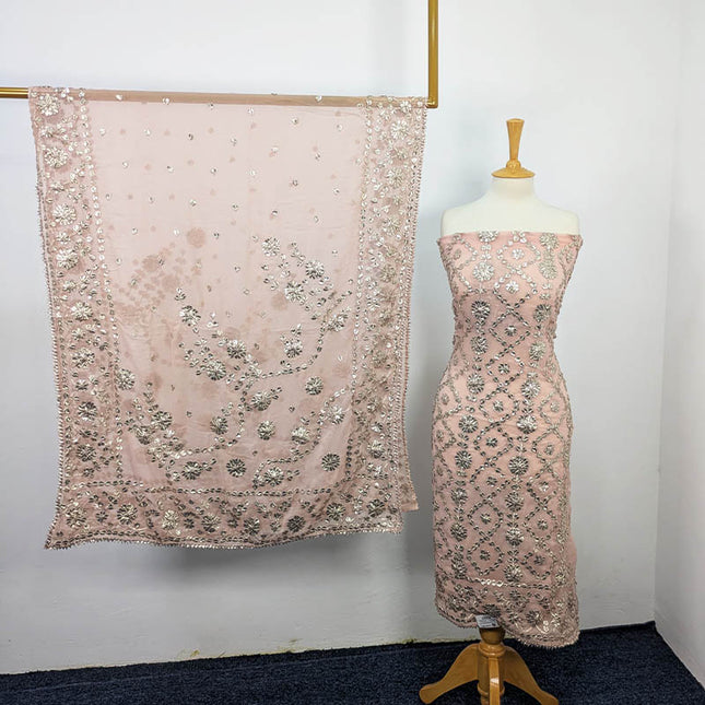 Organza Gotta Work Frock 2PC Unstitched