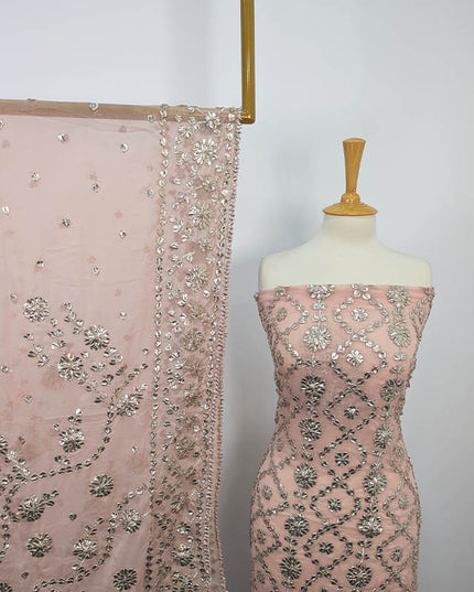 Organza Gotta Work Frock 2PC Unstitched
