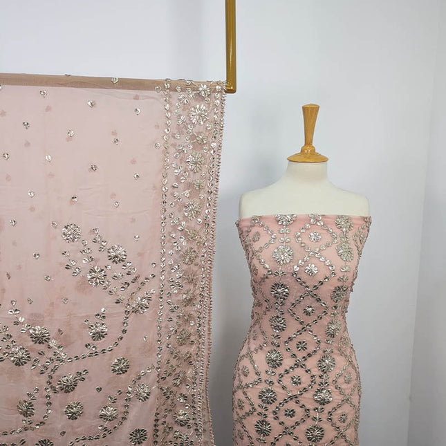 Organza Gotta Work Frock 2PC Unstitched