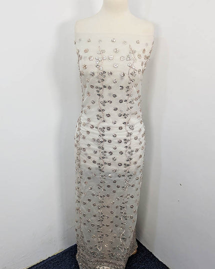 Handmade Dyeable Organza Full jaal Gotta Work 2PC Unstitched