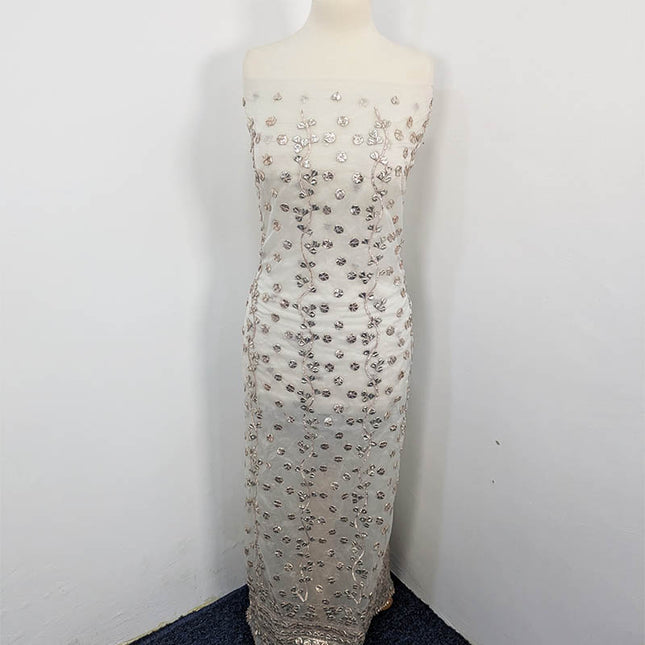 Handmade Dyeable Organza Full jaal Gotta Work 2PC Unstitched