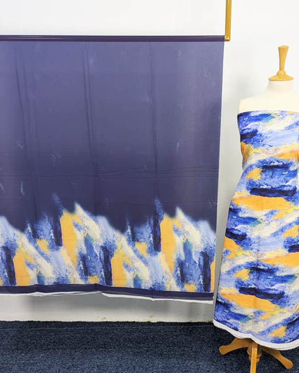 Digital Printed Shamoze Silk 3PC Unstitched