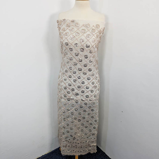 Handmade Dyeable Organza Full Jaal Gotta Work 2PC Unstitched