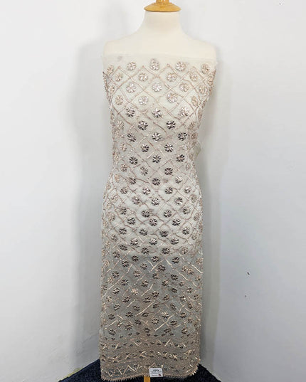 Handmade Dyeable Organza Full Jaal Gotta Work 2PC Unstitched