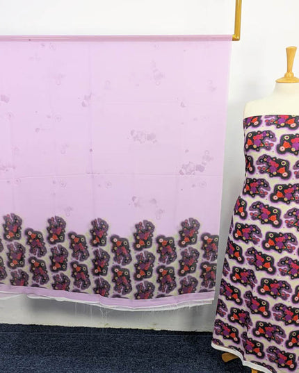 Digital Printed Shamoze Silk 3PC Unstitched