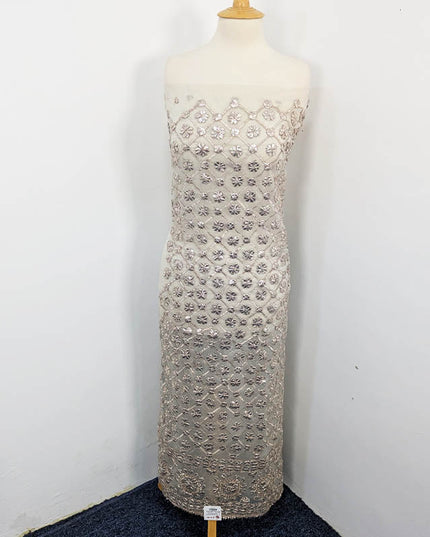 Handmade Dyeable Organza Full Jaal Gotta Work 2PC Unstitched