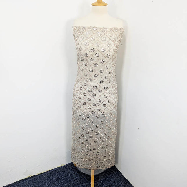 Handmade Dyeable Organza Full Jaal Gotta Work 2PC Unstitched
