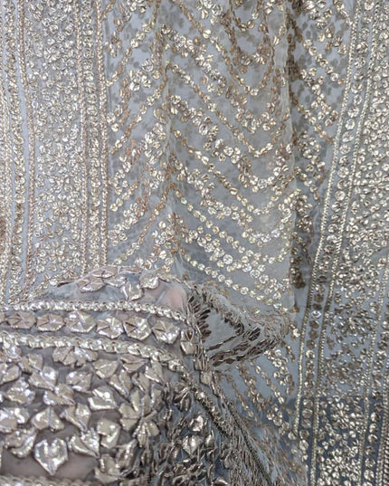 Handmade Organza Full Jaal Gotta Work Dyeable Dupatta ( Ready To Wear )