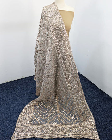 Handmade Organza Full Jaal Gotta Work Dyeable Dupatta ( Ready To Wear )