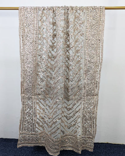 Handmade Organza Full Jaal Gotta Work Dyeable Dupatta ( Ready To Wear )