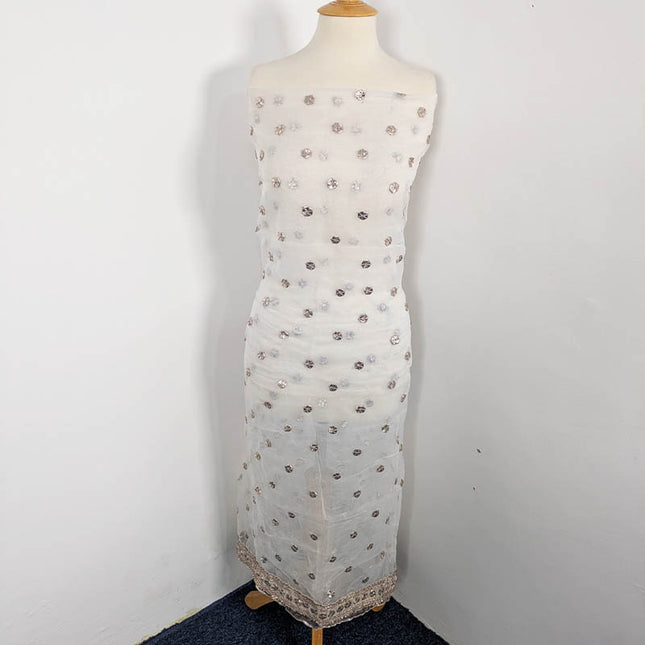 Handmade Dye Able Organza Gotta Work 2PC Unstitched