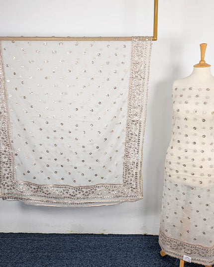 Handmade Organza Gotta Work Dyeable 2Pc Unstitched