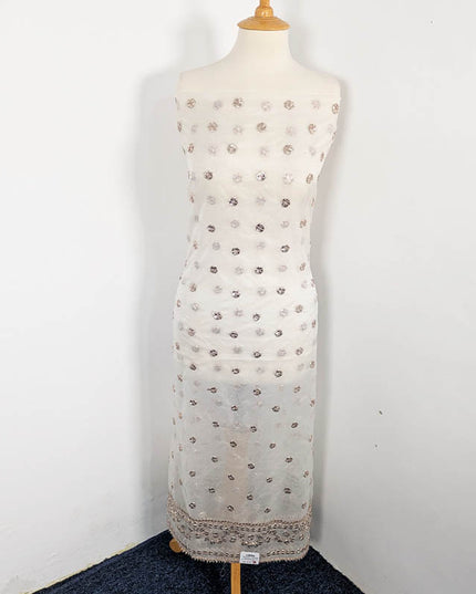 Handmade Organza Gotta Work Dyeable 2Pc Unstitched