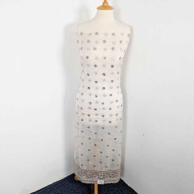 Handmade Organza Gotta Work Dyeable 2Pc Unstitched