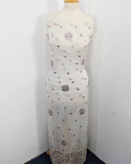 Handmade Organza Gotta Work Dyeable  2PC Unstitched