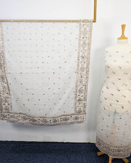 Handmade Organza Gotta Work Dyeable 2PC Unstitched