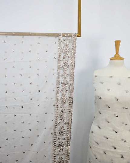 Handmade Organza Gotta Work Dyeable 2PC Unstitched