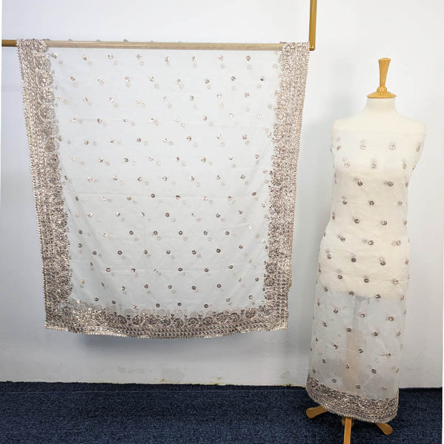 Handmade Organza Gotta Work Dyeable 2PC Unstitched