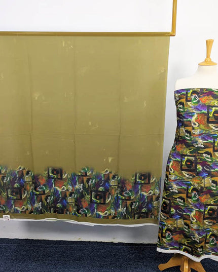 Digital Printed Shamoze Silk 3PC Unstitched