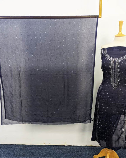 Chiffon with Handmade Mukesh Work Shirt Dupatta 2PC Unstitched