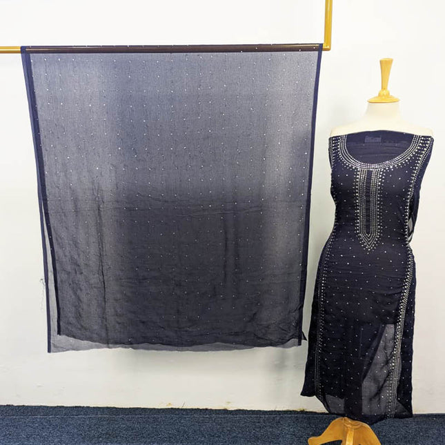 Chiffon with Handmade Mukesh Work Shirt Dupatta 2PC Unstitched