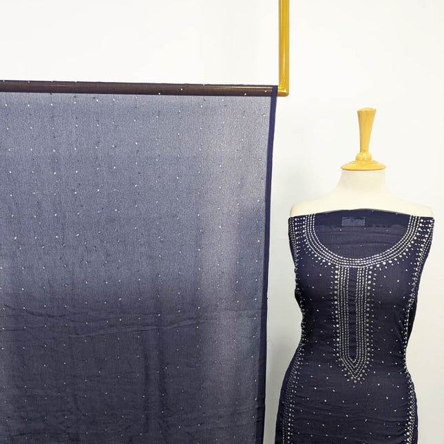 Chiffon with Handmade Mukesh Work Shirt Dupatta 2PC Unstitched