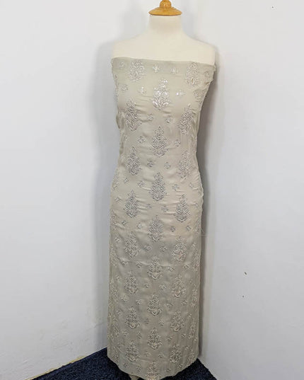 Embroidered Shamoz Silk 3pc Unstitched