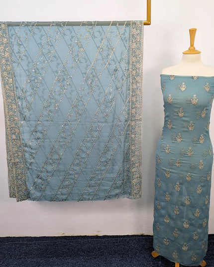 Embroidered Chiffon 2PC Unstitched Suit – Apka Libas