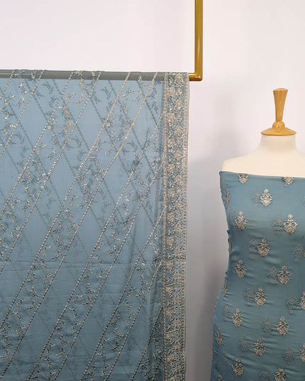 Embroidered Chiffon 2 PC Unstitched